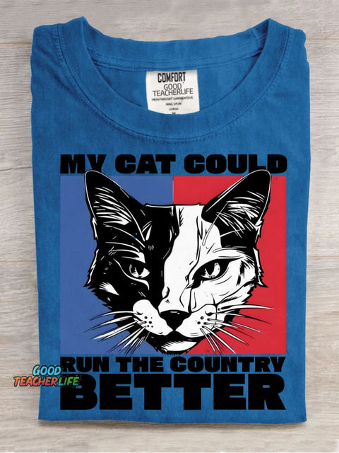 My Cat Is Better Decorative Pattern T-shirt