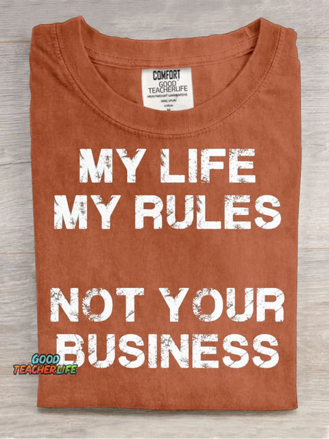 Not Your Business Decorative Pattern T-shirt