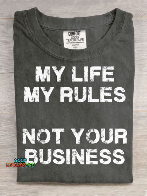 Not Your Business Decorative Pattern T-shirt