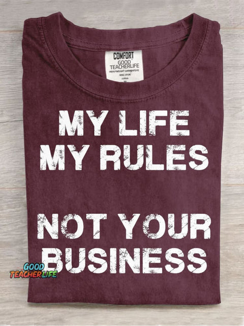 Not Your Business Decorative Pattern T-shirt