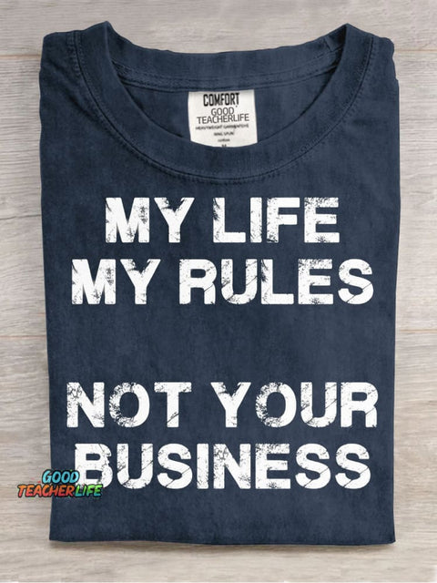 Not Your Business Decorative Pattern T-shirt