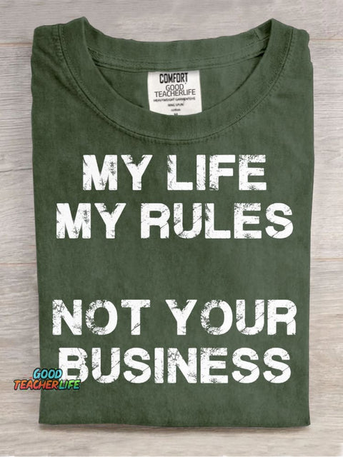 Not Your Business Decorative Pattern T-shirt