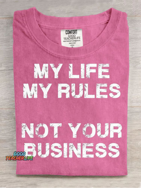 Not Your Business Decorative Pattern T-shirt