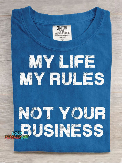 Not Your Business Decorative Pattern T-shirt