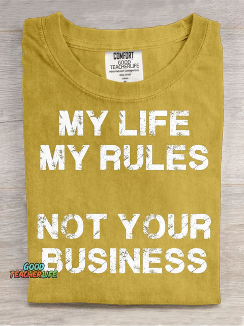 Not Your Business Decorative Pattern T-shirt