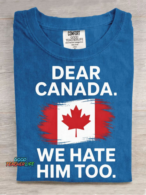 We Hate Him Too Decorative Pattern T-shirt