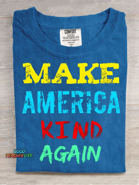 Make America Kind Again Decorative Pattern T-shirt