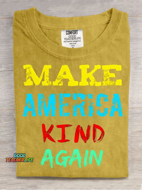 Make America Kind Again Decorative Pattern T-shirt