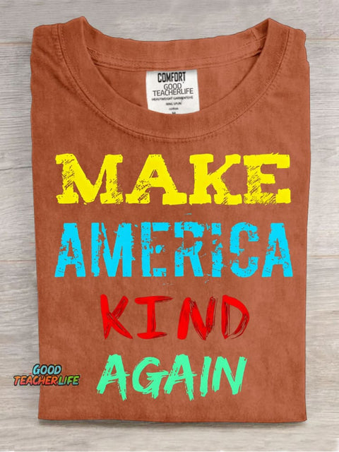 Make America Kind Again Decorative Pattern T-shirt