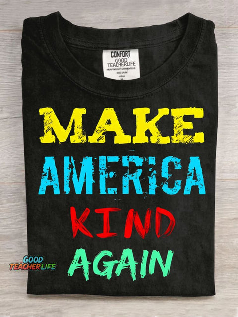 Make America Kind Again Decorative Pattern T-shirt