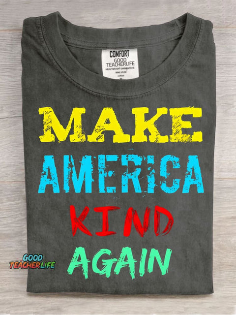 Make America Kind Again Decorative Pattern T-shirt