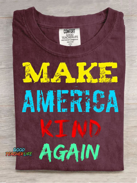 Make America Kind Again Decorative Pattern T-shirt
