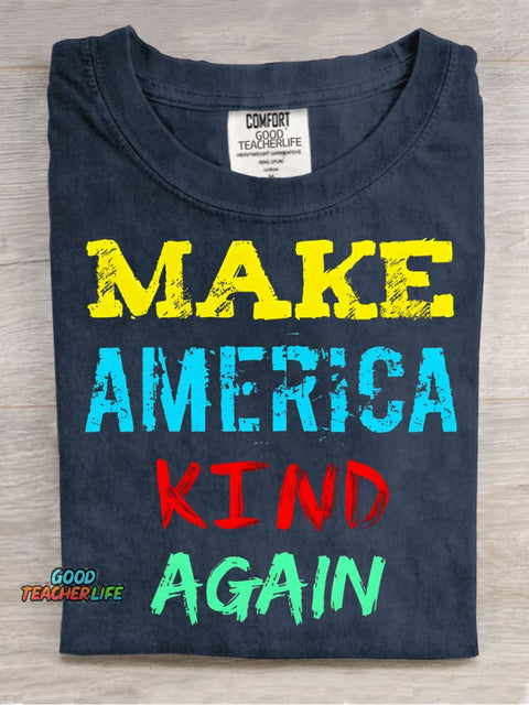 Make America Kind Again Decorative Pattern T-shirt