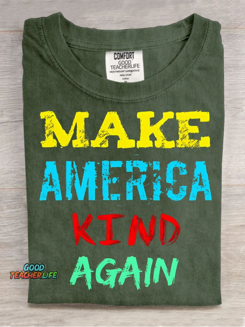 Make America Kind Again Decorative Pattern T-shirt