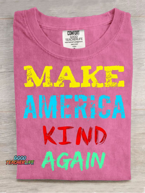 Make America Kind Again Decorative Pattern T-shirt