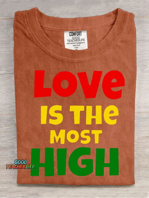 Love Is The Most High Decorative Pattern T-shirt