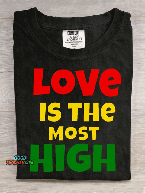 Love Is The Most High Decorative Pattern T-shirt