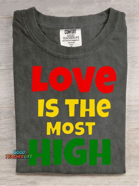Love Is The Most High Decorative Pattern T-shirt