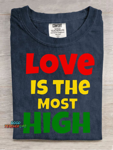 Love Is The Most High Decorative Pattern T-shirt