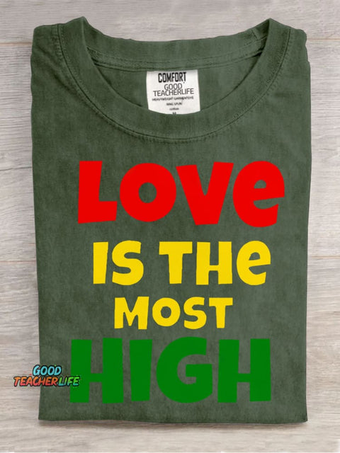 Love Is The Most High Decorative Pattern T-shirt