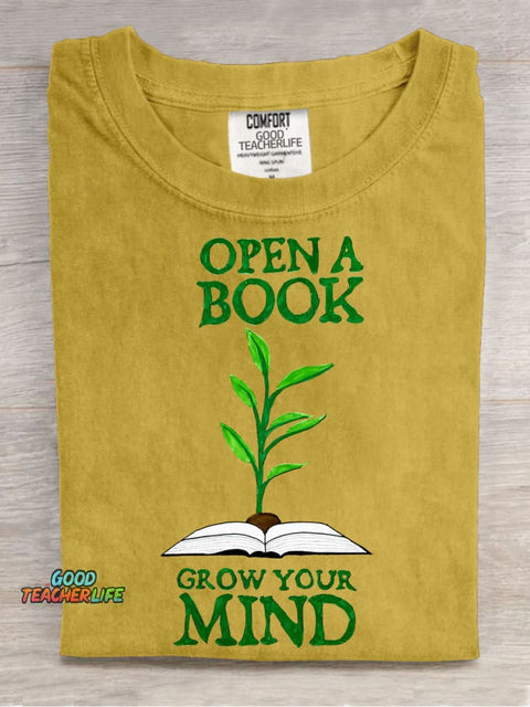 Open A Book Decorative Pattern T-shirt