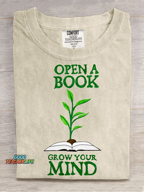 Open A Book Decorative Pattern T-shirt