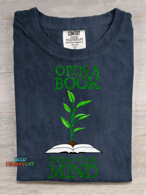 Open A Book Decorative Pattern T-shirt