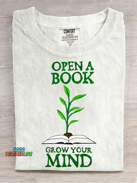 Open A Book Decorative Pattern T-shirt