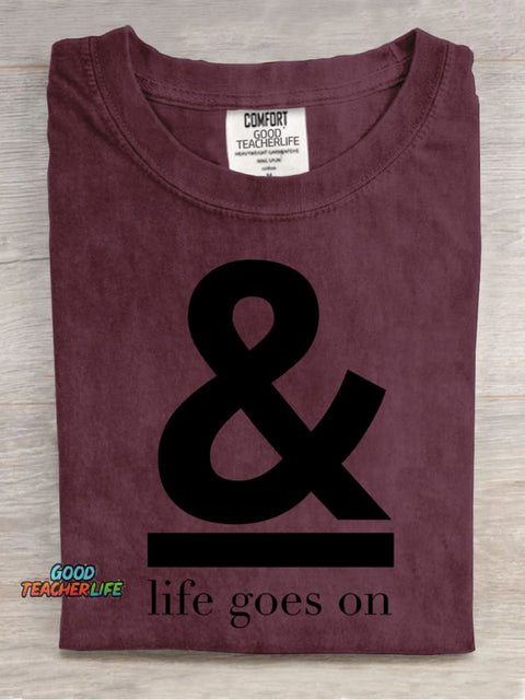 Life Goes On Decorative Pattern T-shirt