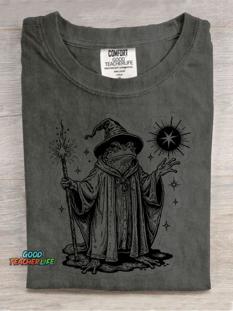 Magic Frog Decorative Pattern T-shirt