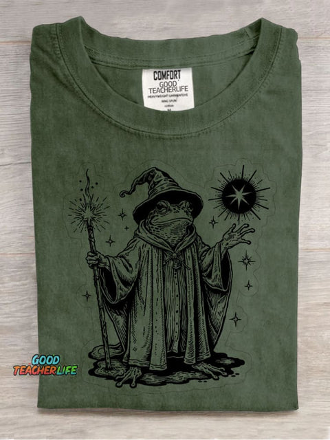 Magic Frog Decorative Pattern T-shirt