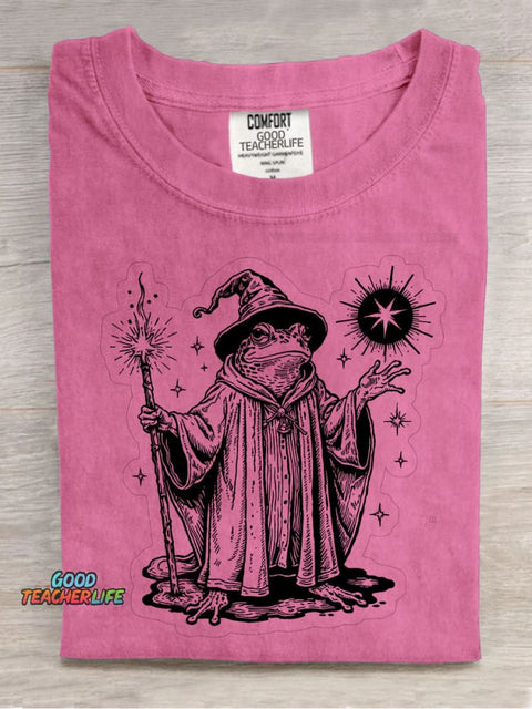 Magic Frog Decorative Pattern T-shirt