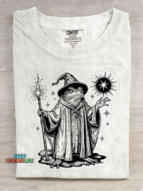 Magic Frog Decorative Pattern T-shirt