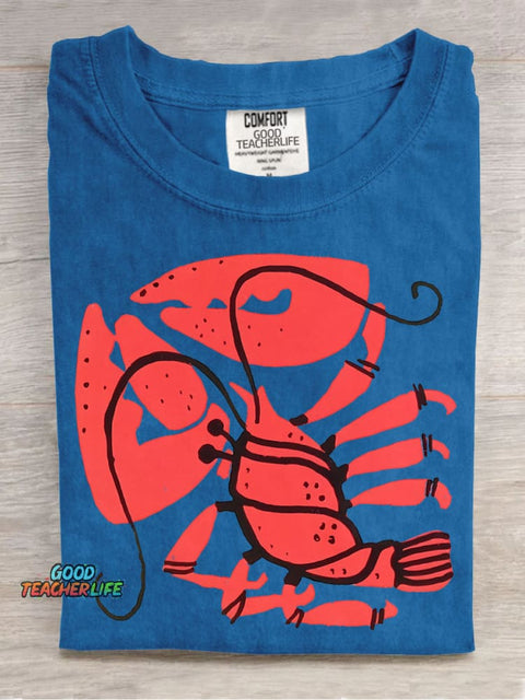 Red Lobster Decorative Pattern T-shirt