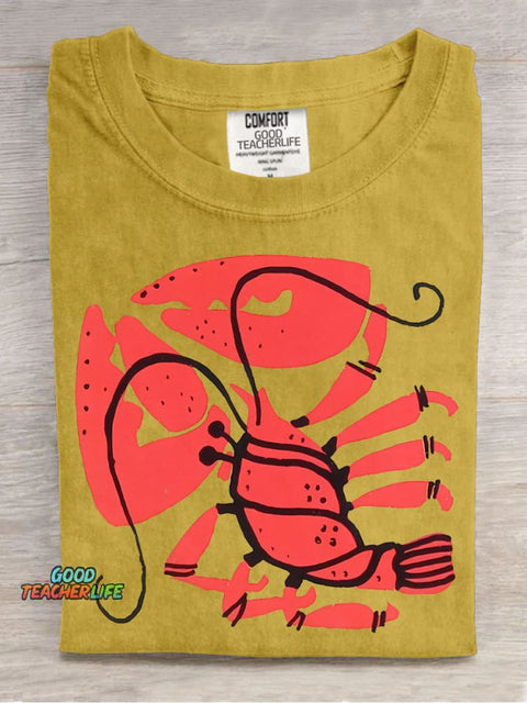 Red Lobster Decorative Pattern T-shirt
