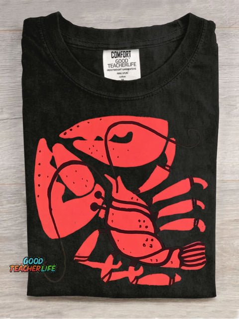 Red Lobster Decorative Pattern T-shirt