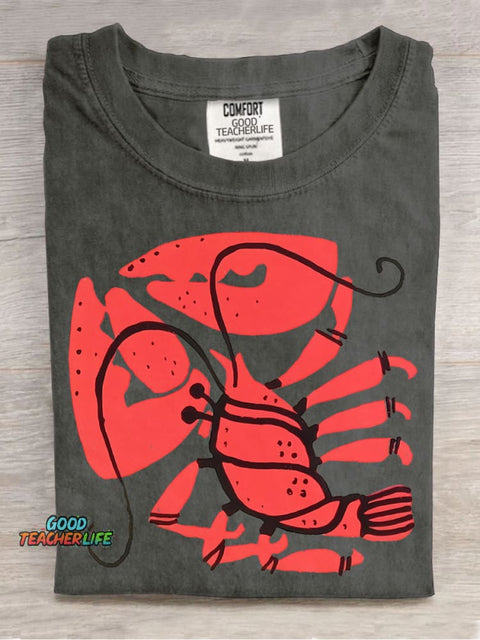 Red Lobster Decorative Pattern T-shirt