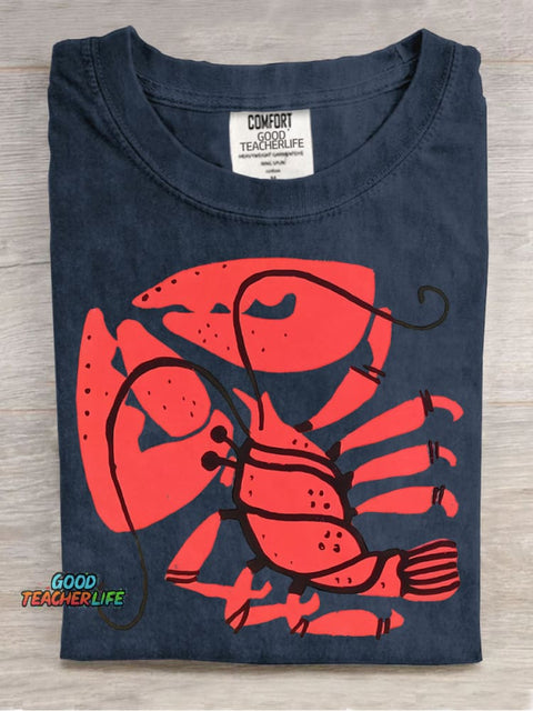 Red Lobster Decorative Pattern T-shirt