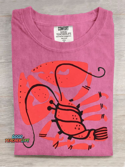 Red Lobster Decorative Pattern T-shirt
