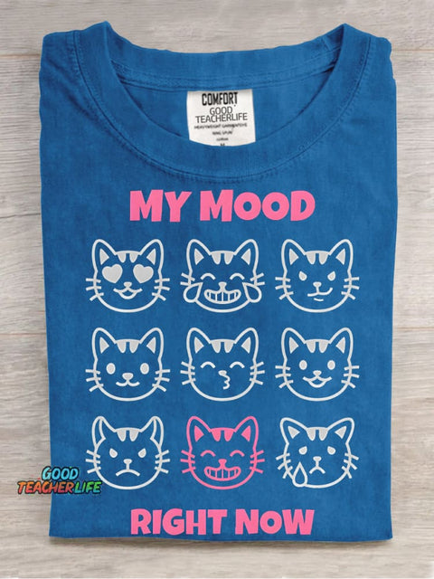 Happy Mood Right Now Decorative Pattern T-shirt