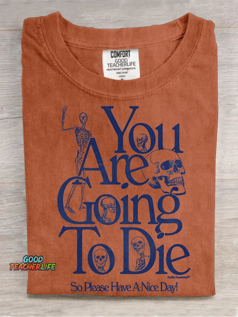 Please Have A Nice Day Decorative Pattern T-shirt