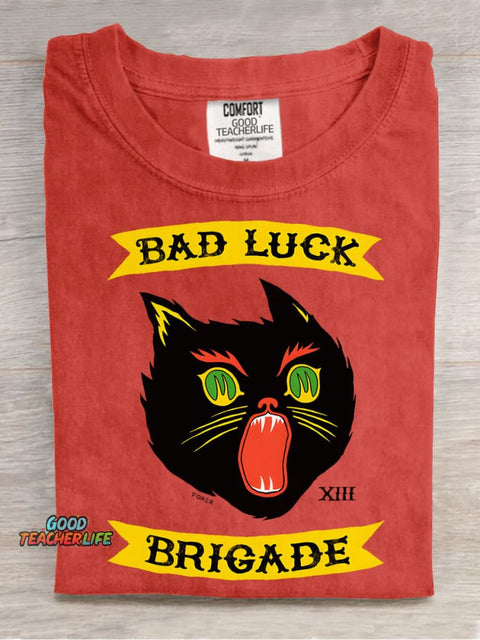 Bad Luck Brigade Decorative Pattern T-shirt