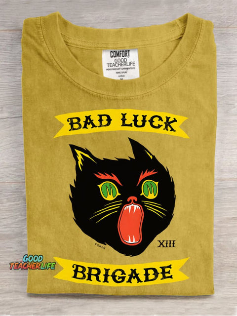 Bad Luck Brigade Decorative Pattern T-shirt