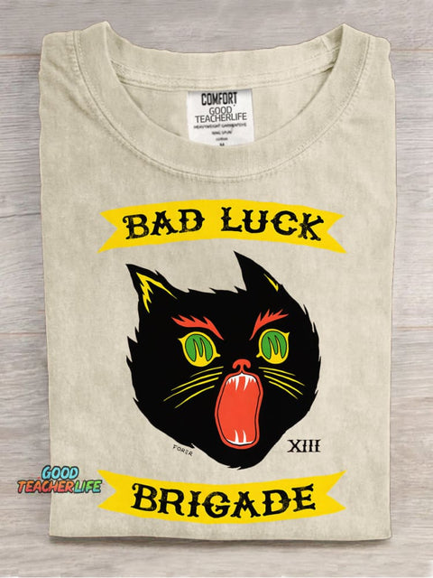Bad Luck Brigade Decorative Pattern T-shirt