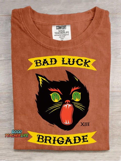 Bad Luck Brigade Decorative Pattern T-shirt