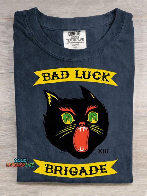 Bad Luck Brigade Decorative Pattern T-shirt