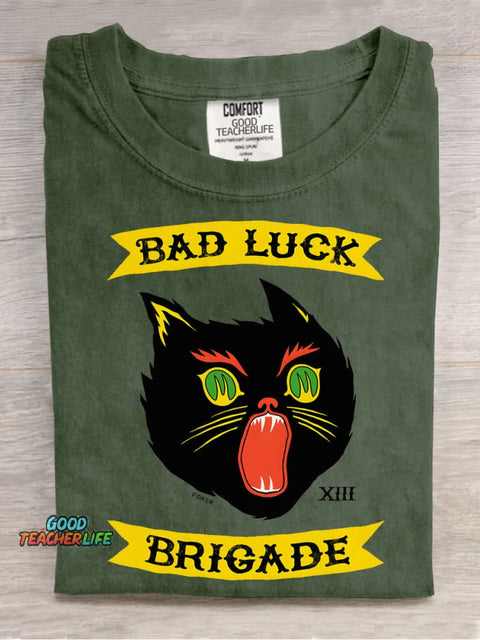 Bad Luck Brigade Decorative Pattern T-shirt