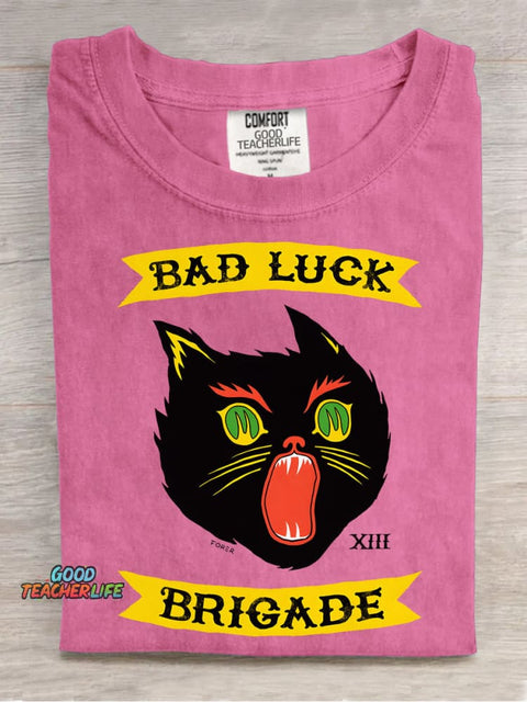 Bad Luck Brigade Decorative Pattern T-shirt