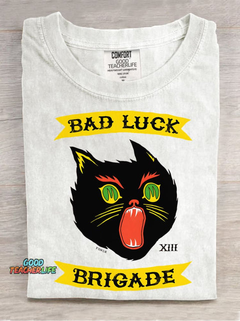 Bad Luck Brigade Decorative Pattern T-shirt