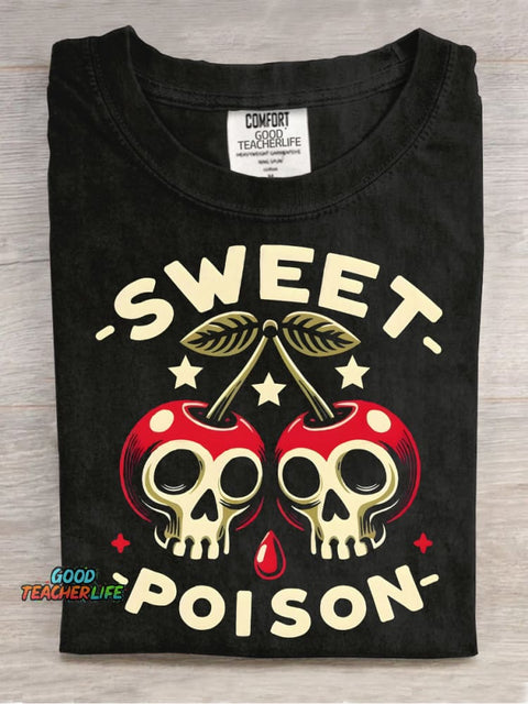 Sweet Poison Decorative Pattern T-shirt